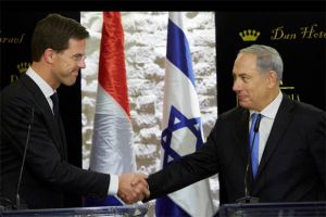 Rutte ontmoet Netanyahu, foto Ministerie Algemene Zaken