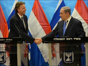 PM Netanyahu with Netherlands Foreign Minister Bert Koenders in Jerusalem